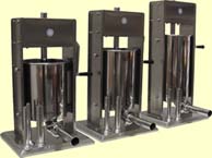 Sausage fillers, 10L < 12L < 15L