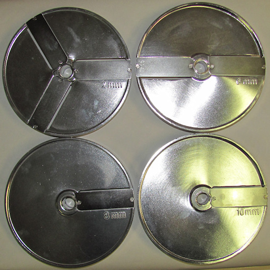 Vegetable cutter slicing discs on aluminum base for ROVTEX vegetable cutter HLC-300 food processor HLC300